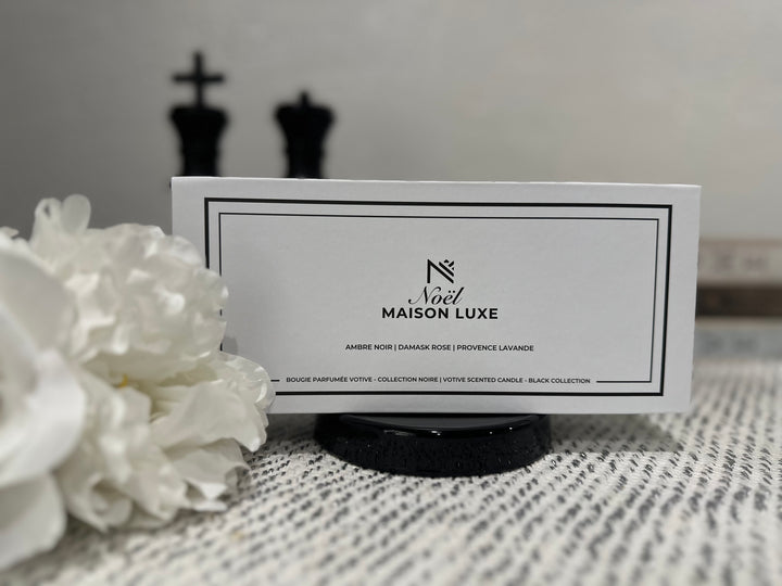 Votive Scented Candle - Black Collection