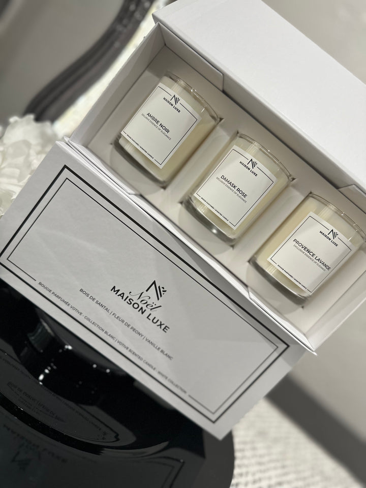 Votive Scented Candle - Black Collection